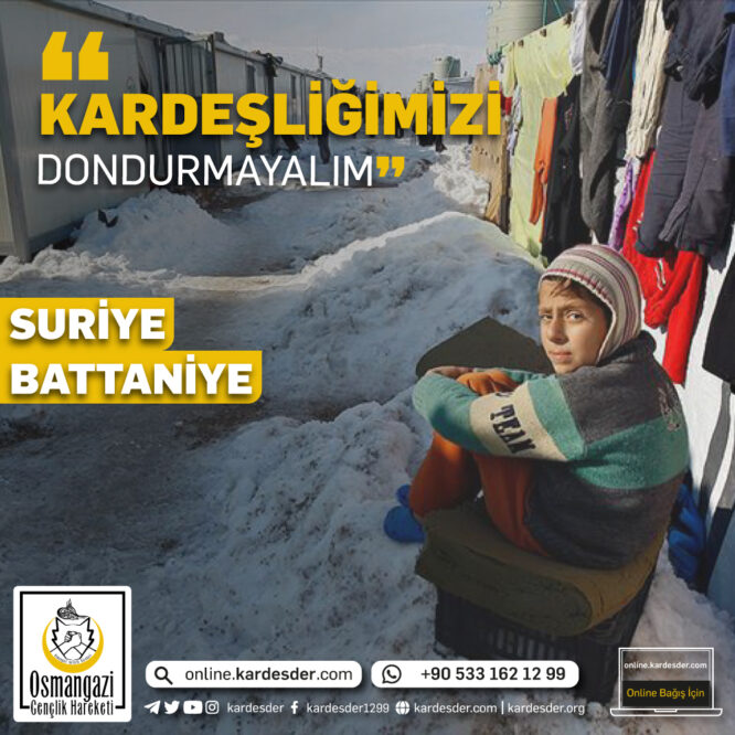 suriye battaniye yardımı