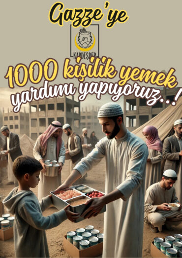 Gazze 1000 kişilik Yemek Yardımı